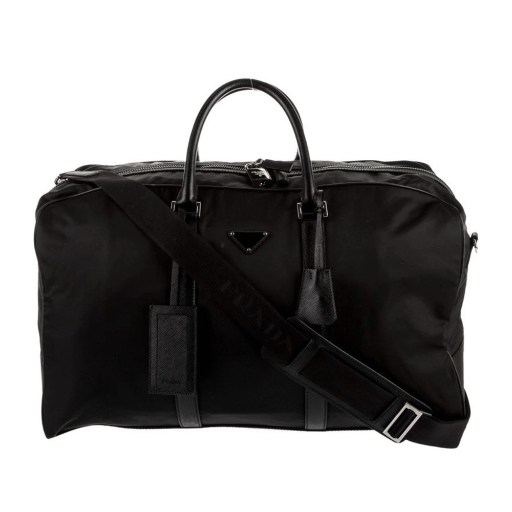 Prada Black Weekener Travel Bag